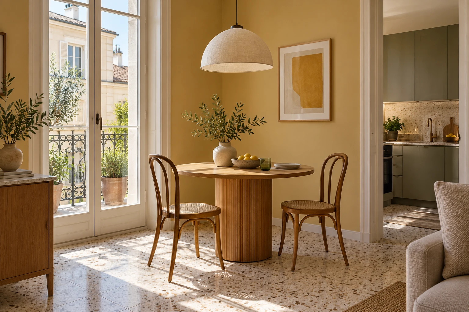 Two-seat French bistro nook